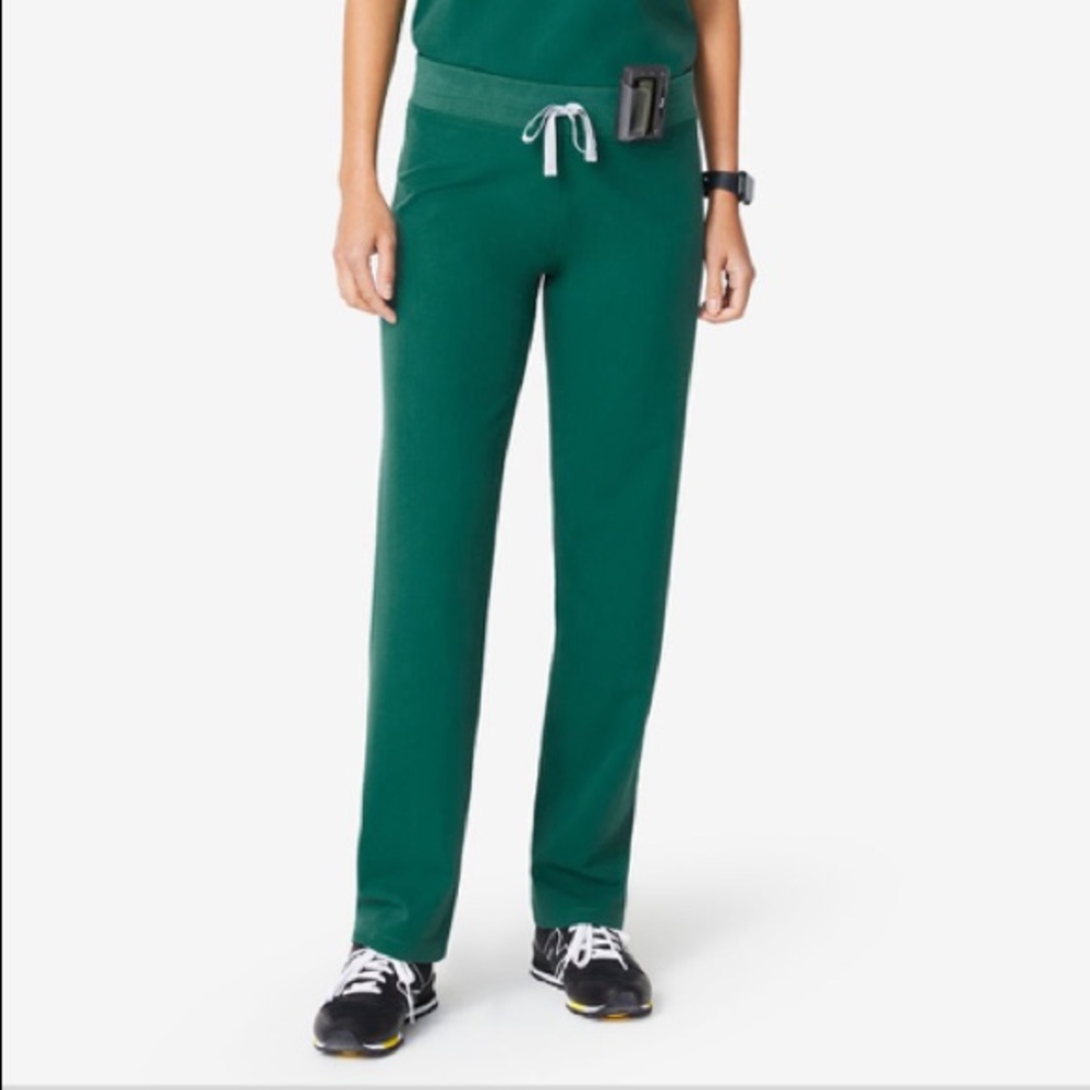 Hunter green Livingston figs scrubs